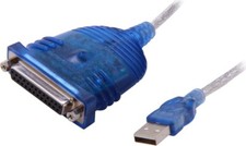 C2G 6 Feet 1.82 Meters USB To DB25 Parallel Printer Adapter Cable Model 16899