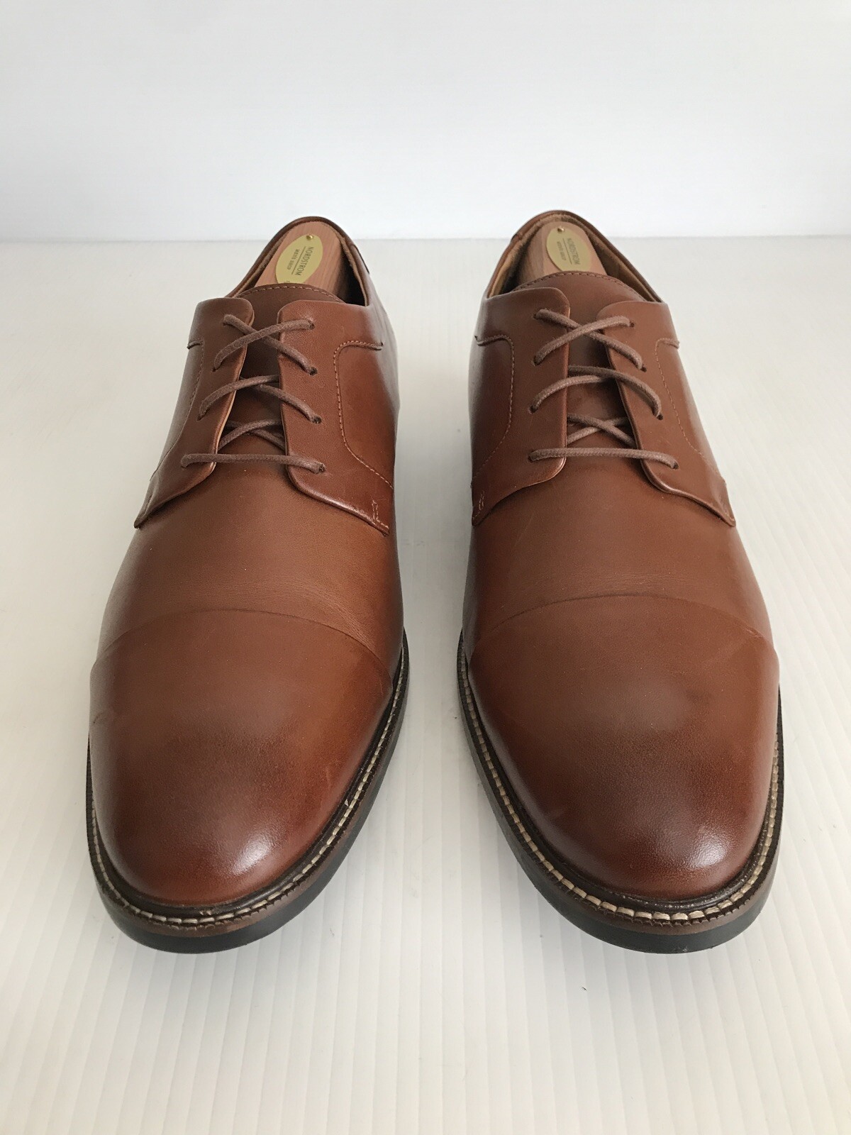 SAOLA NEW Cole Haan Warren Cap Toe Derby C20153 British Tan 11.5 M (B89)