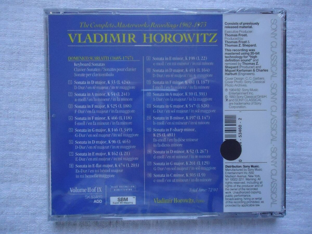 Vladimir Horowitz: The Complete Masterworks Recordings Vladimir Horowitz: The Complete Masterworks Recordings
