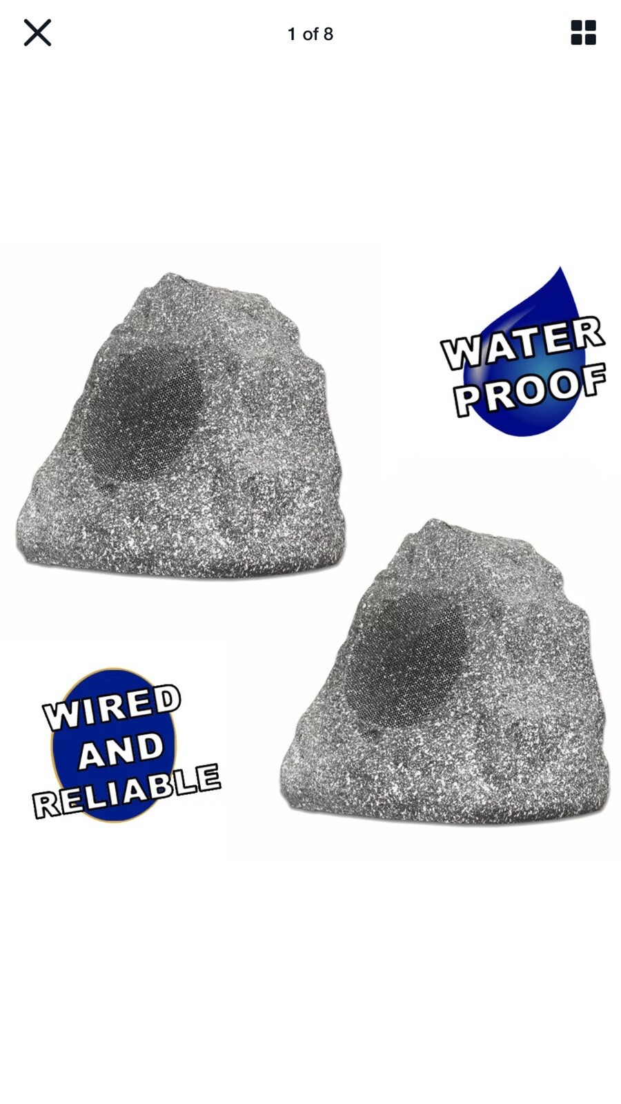 wired rock speakers