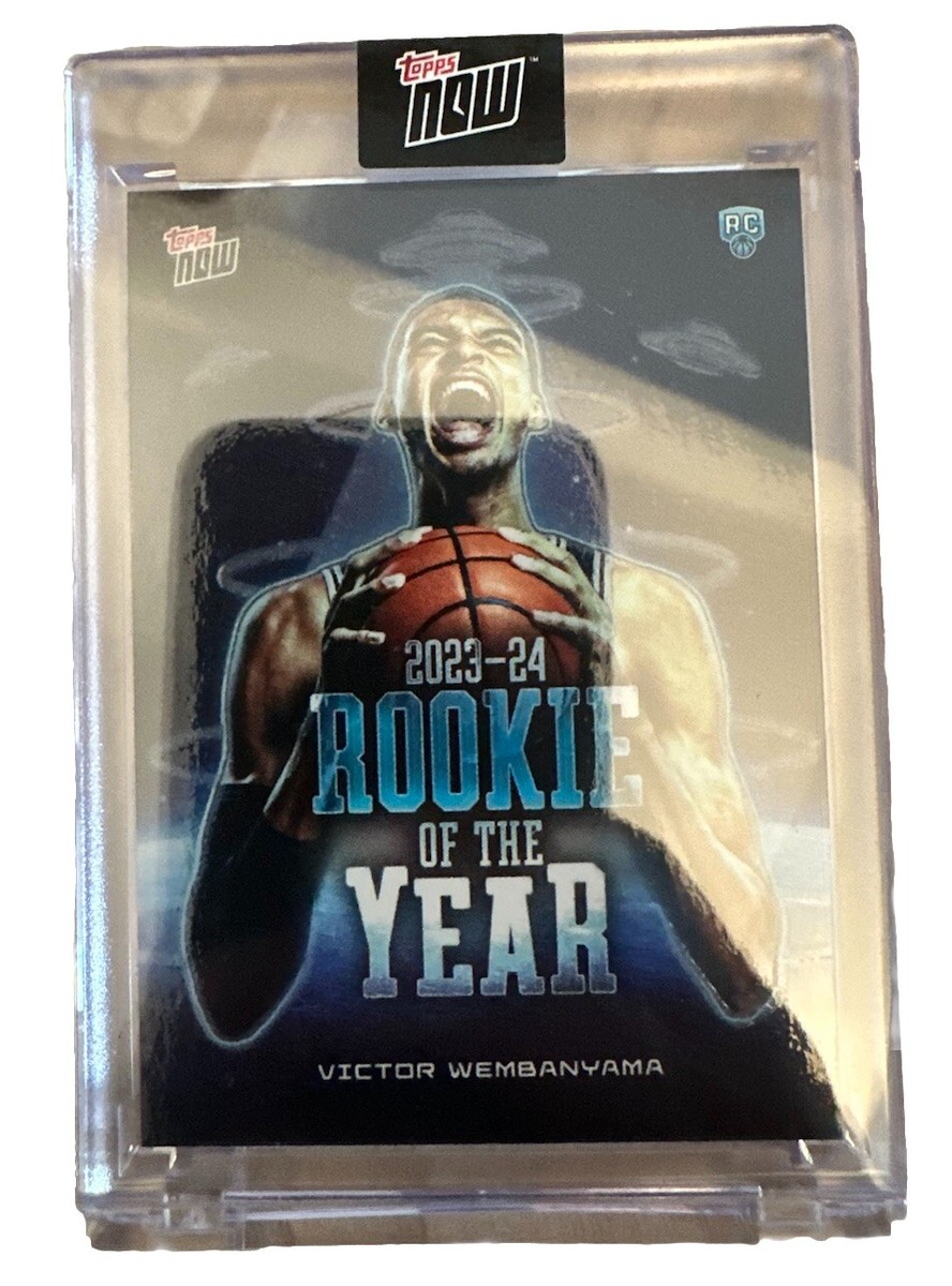 2024 Topps Now Victor Wembanyama SSP Alien Glow/Dark RC Spurs VW 