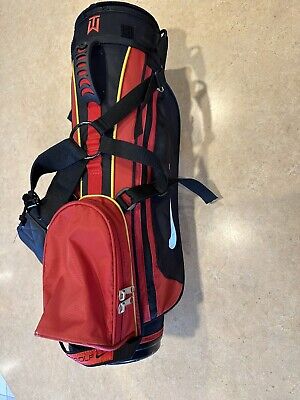 Nike Golf TW Tiger Woods VR Junior Kids Red Set Stand Bag Nike Golf TW Tiger Woods VR Junior Kids Red Set Stand Bag