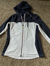 Cat Zippered Pockets Full Zip Women's Small Polyester Jacket Caterpillar Nice!