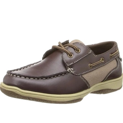 DEER STAGS Mens Brown Cushioned Mark Round Toe Lace-Up Dress  display picture 1