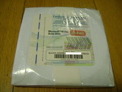 Microsoft Works Suite 2000 - 8 CDs inkl. Microsoft Word - Neu & Versiegelt