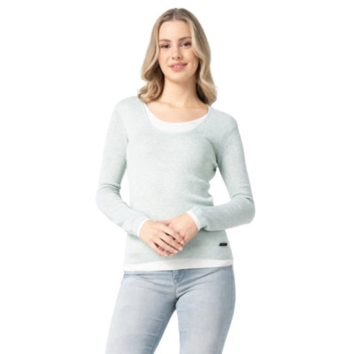 M.O.D Damen Pullover Feinstrick SP25-PL153 in Bio Mint