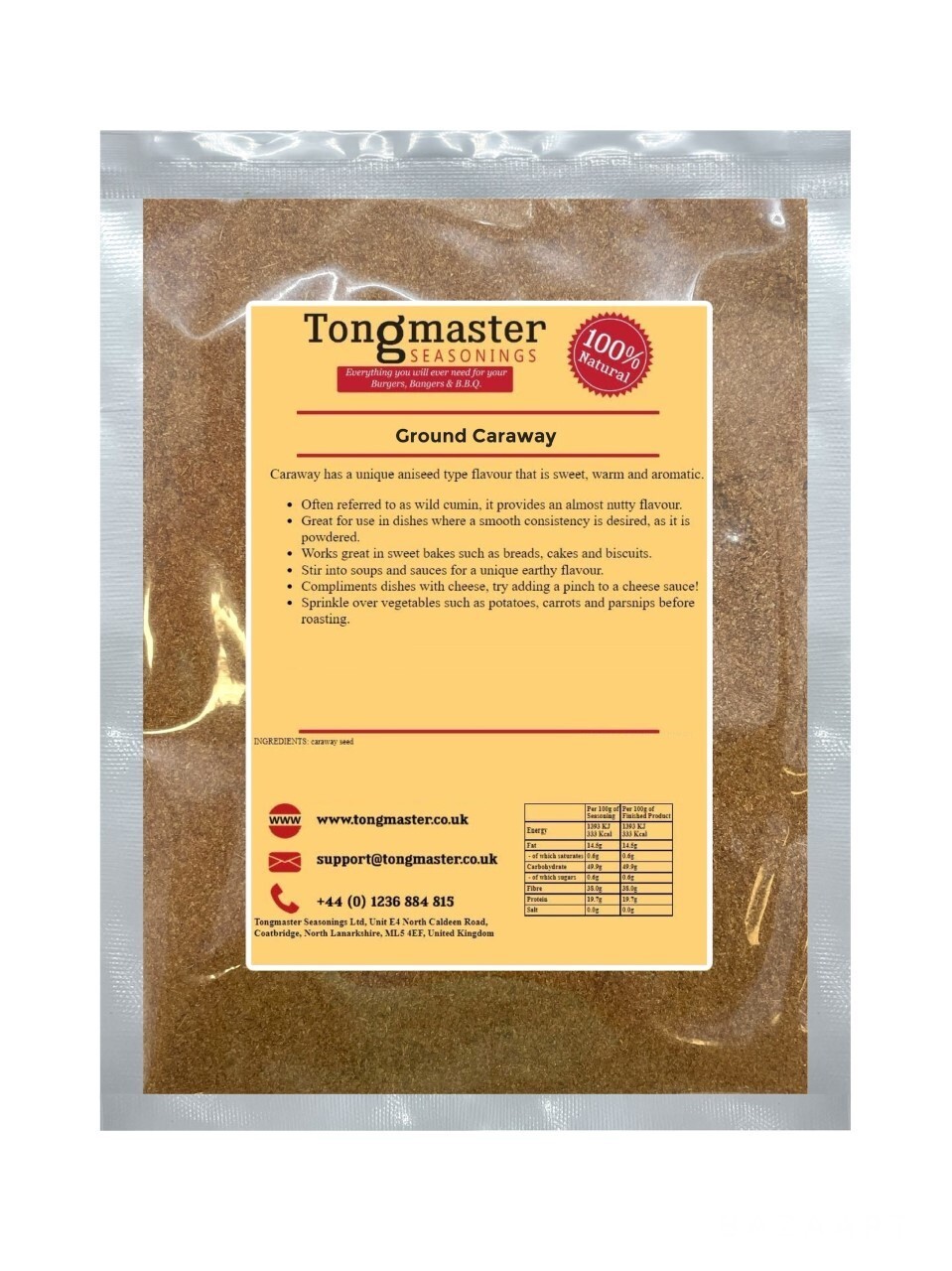 Ground Caraway Powder - 100g