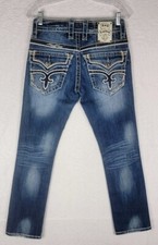Rock Revival Benji Slim Straight Women's Jeans Size 28 29