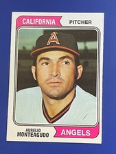 ⚾ 1974 Topps Baseball Base Card #139 Aurelio MONTEAGUDO - EXMT or better ⚾