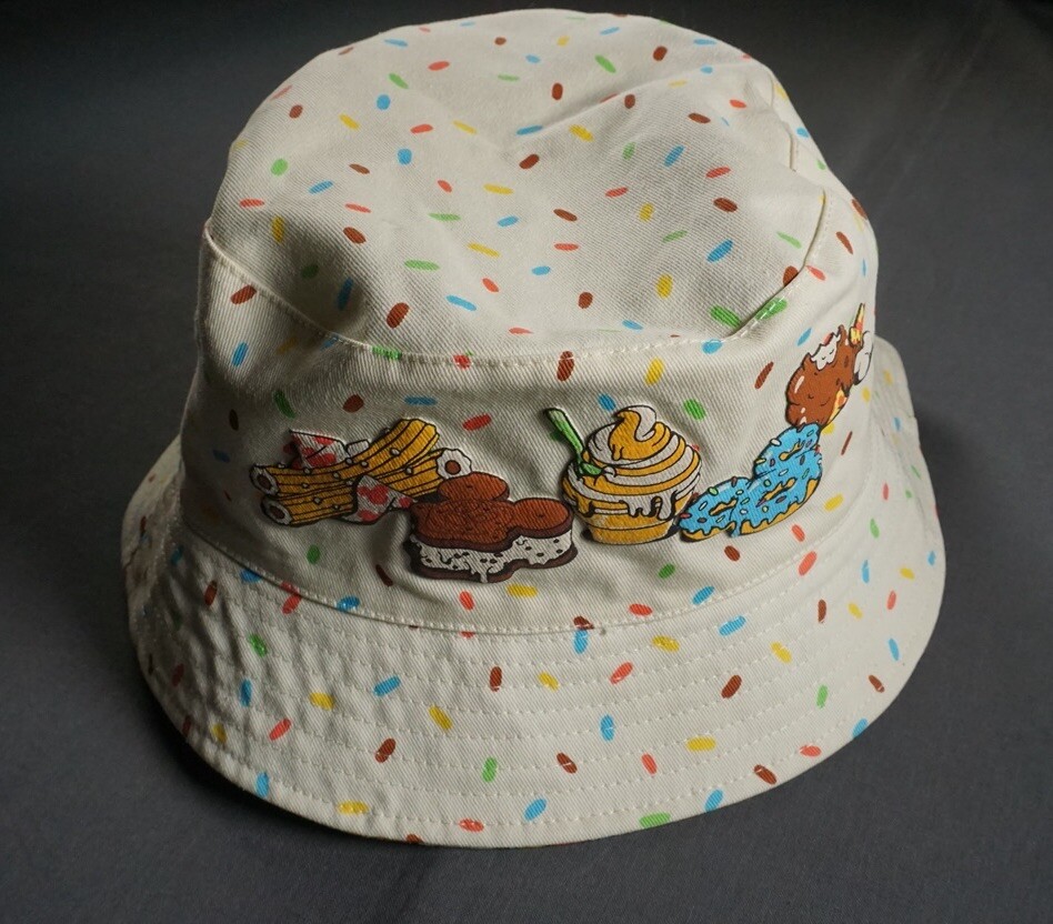 Disney Parks Food Icons Reversible Bucket Hat by Spirit Jersey NEW Disney Bucket Hat Mickey Mouse Parks Food Icons Spirit  main image 4