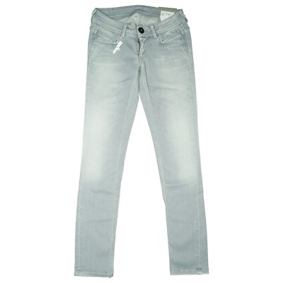 Pepe Jeans Ariel wmn Slim Fit Leg Skinny stretch Hose Low 34 XS W27 L32 grau NEU