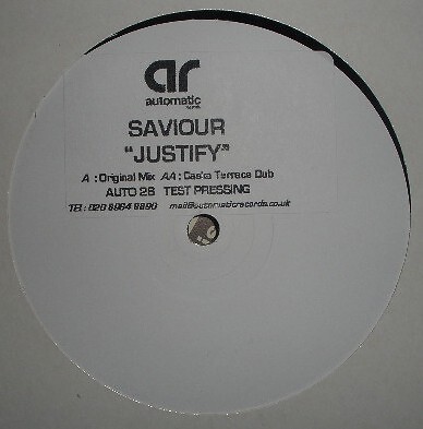 Saviour - Justify (12'', Promo)