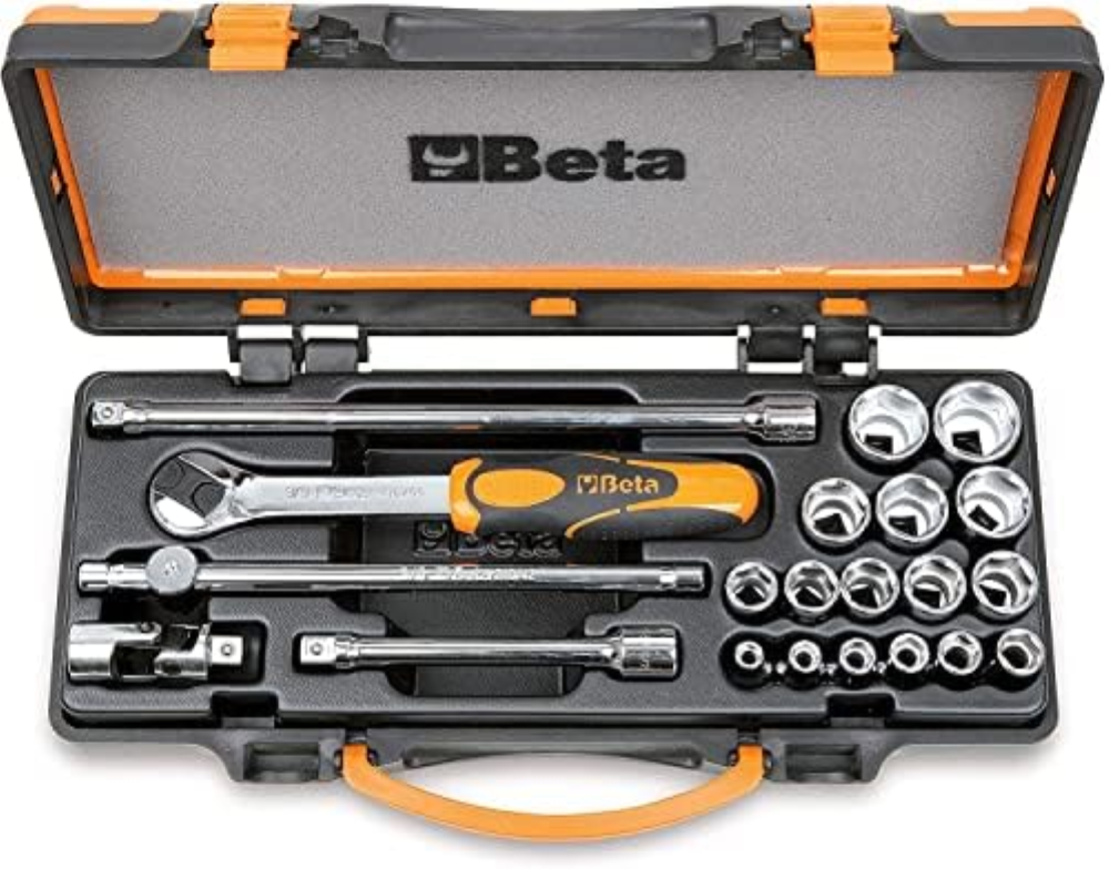 Beta 910A/C16 - Assortimento di 16 chiavi a bussola esagonali e 5 accessori in c