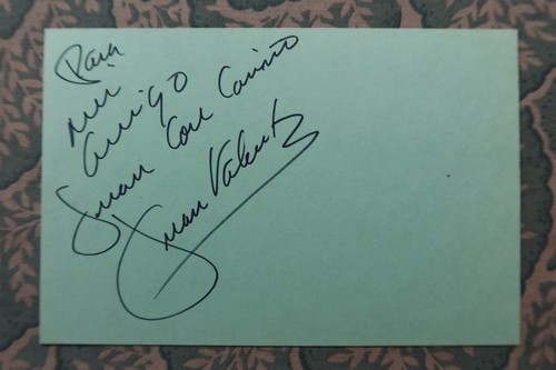 Juan Valentín - MEXICAN CINEMA - A Better Life - La Coyota - Autographed 1986 - 第 1/2 張圖片