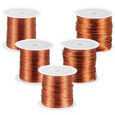 5 Rolls Copper Wire for Jewelry Making 18, 20, 22, 24, 26 Gauge