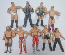 WWE Wrestling Figures Bundle x9 Jakks lot WWF edge booker T triple h rey mysteri