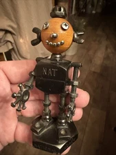 Vintage NATIONAL SCREW COMPANY NUT Robot Man Rare Display