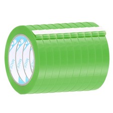 10 Pcs 1/2" x 98.4 Yd Poly Bag Sealing Tape, Fruit Green