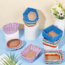 15 Set Basket Weaving Kit Making for Beginners Creative Woven Bowl Raffia Arts