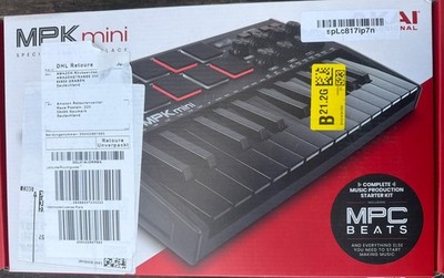 Akai Professional MPK Mini MK3 MIDI Keyboard Controller schwarz Ausstellugsware