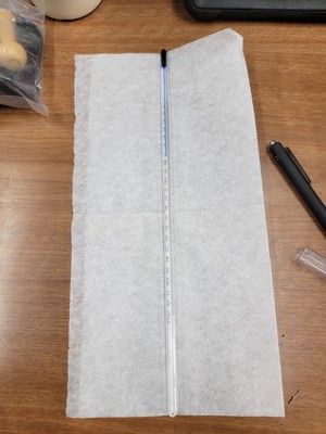 Liquid In Glass Miller-Weber Thermometer,Full Immersion, 12'', 0-230F, T-39705