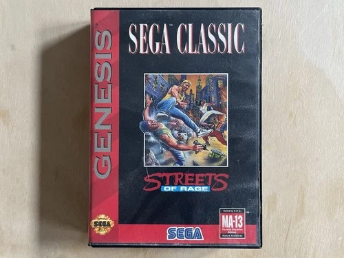 Sega Classic, Streets of Rage (Sega Genesis, 1991)  CIB-Authentic Game Cartridge