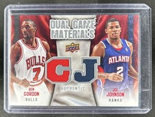 2009-10 Upper Deck Joe Johnson Ben Gordon Dual Game Jersey #DG-JG Hawks