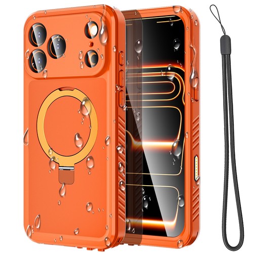 For Apple iPhone 17 Pro Max Waterproof Case Magnetic Shockproof Ring Stand Cover - Picture 2 of 8