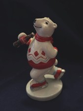 ENESCO Coca Cola sports POLAR BEAR...Ice Skating...1995