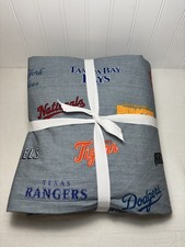 Pottery Barn MLB  Organic Fitted  Flat Sheet  Full