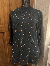 Shein Leopard Print Blouse 1XL Size 18