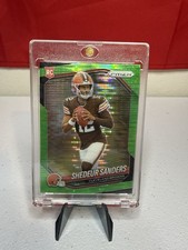 2025 Panini Prizm Green Prizm Rookie Shedeur Sanders Browns #302 Football