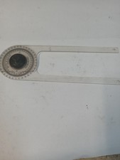 Vtg NOWLIN Inc Mite-R-Gage Lexan Angle Layout Finder Miter Guage Protractor USA