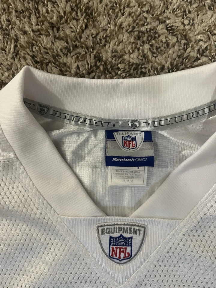 Camiseta deportiva vintage REEBOK Keyshawn Johnson blanca NFL talla Dallas Cowboys medianos Foto 4 de 4