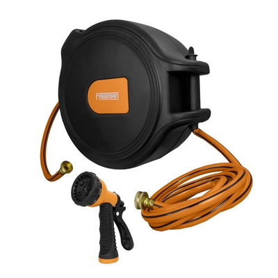 #ad PWHR1265N 1 2quot; x 65#x27; Retractable Water Hose Reel with Spray Nozzle Mounting ... $111.66