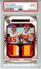 2022 Panini Limited Patrick Mahomes II/Travis Kelce Dual Patch /25 PSA 8 (DG)