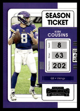 2021 Panini Contenders Kirk Cousins #64 Minnesota Vikings NFL Football 