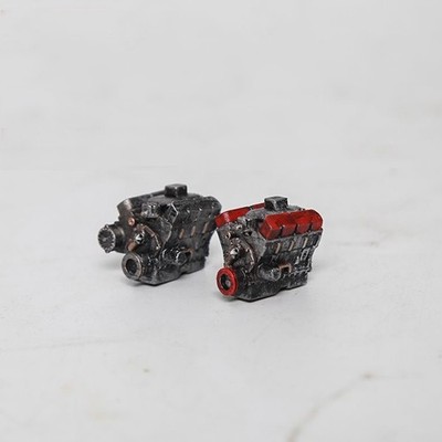 1/64 Scale Engine Tray Model 3d Printed Miniature Car Engine Diorama Ornament