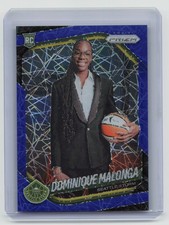 2025 Panini Prizm WNBA #144 Dominique Malonga Blue Velocity Prizms