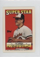 1988 Super Star Sticker Back Cards Cal Ripken Jr Bob Welch Charlie Hough 0au4