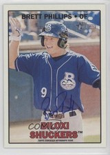 2016 Topps Heritage Minor League Edition Real One Brett Phillips Auto 4r2