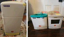 VINTAGE STEP 2 REFRIGERATOR STOVE/OVEN DISHWASHER CHILD SIZE 3PC SET STEP2