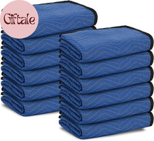 12 Moving Packing Blankets 80 X 72 Inches 35 Lb/Dz Heavy Duty Moving Pads for