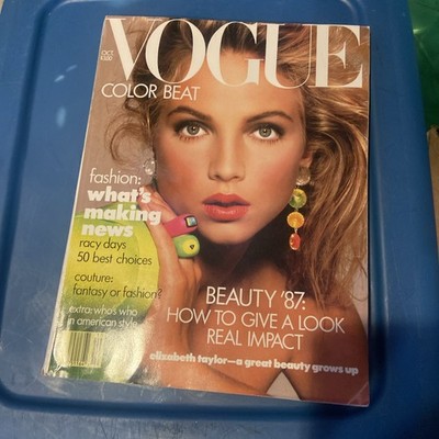 VTG Vogue Magazine October 1987 Rachel Williams Richard Avedon