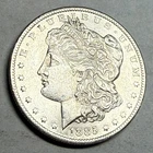 1885-O Morgan silver dollar. Choice AU-UNC slider.. $1.  #ro1