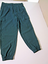 A New Day Womens Pants 12 Green Pockets Elast...