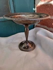 VINTAGE 6 1/4" TALL PRELUDES INTERNATIONAL STERLING T201 WEIGHTED SILVER COMPOTE
