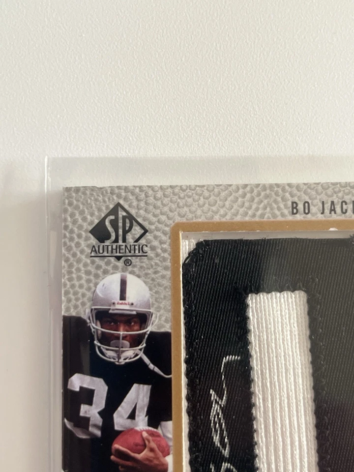 Camiseta deportiva de fútbol americano SP auténtica 2007 por letra Bo Jackson automática #BTL-BJ SSP 7/15 Foto 3 de 4