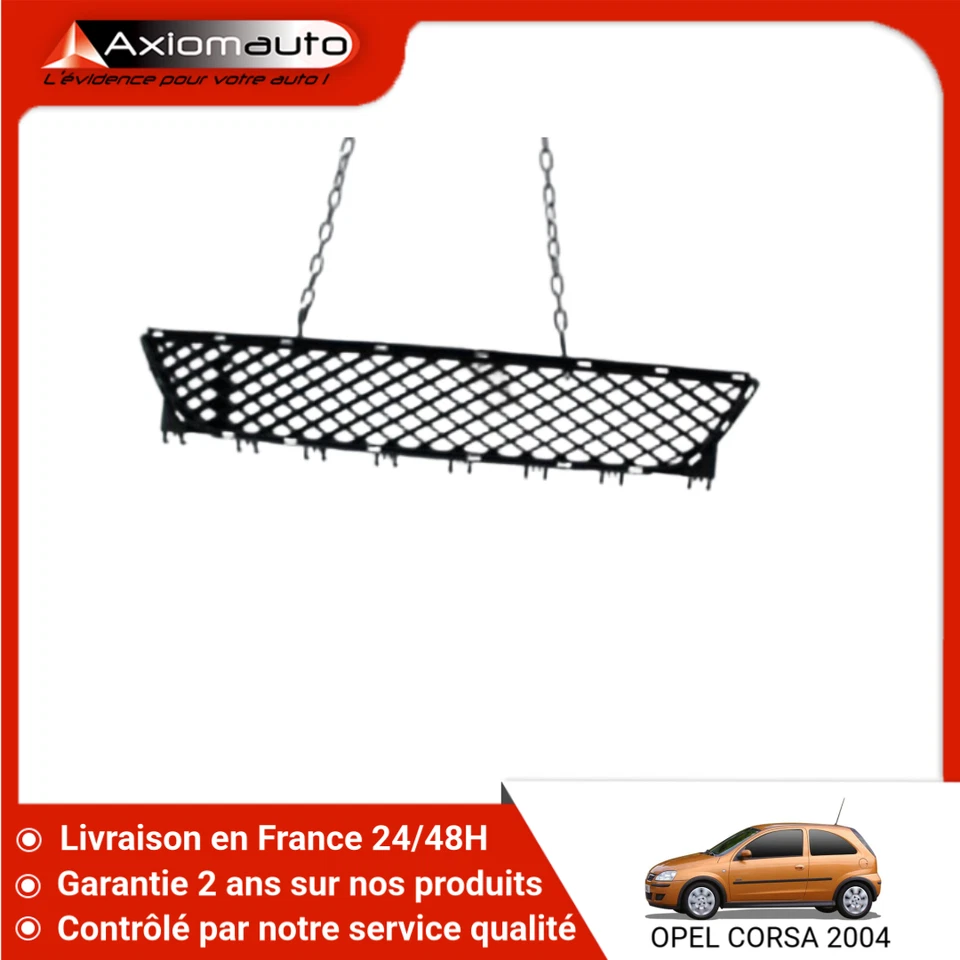 🇫🇷 GRILLE PARE-CHOC AVANT OPEL CORSA III Phase 2 (C) 2003-2006 ➤13132423 ♻️ - Photo 1/1