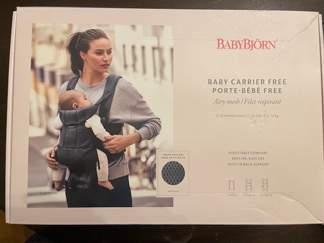 BabyBjorn Ergonomic Baby Carrier Free | Brand New | Dark Gra